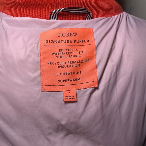 J. Crew Women's Vibrant Red Puffer Coat - Picture 7 of 10